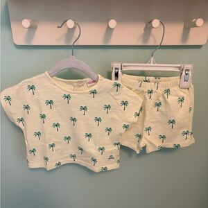 Zara Kids Palm Tree Matching Set 🌴